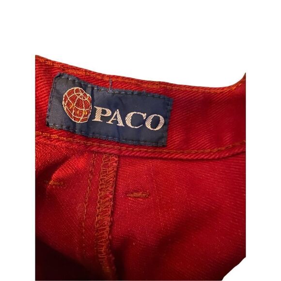 Paco men’s NOS 90s red limited edition hip-hop street wear jeans waist 34 inch - Picture 4 of 9